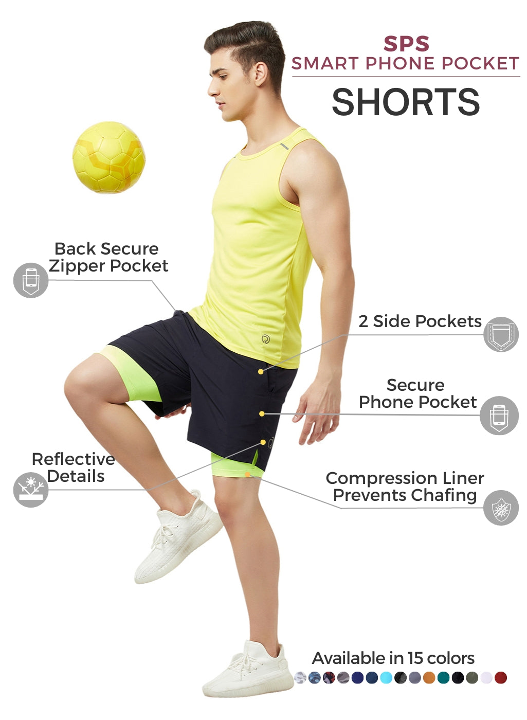 7" 2-in-1 Shorts with Phone Pocket