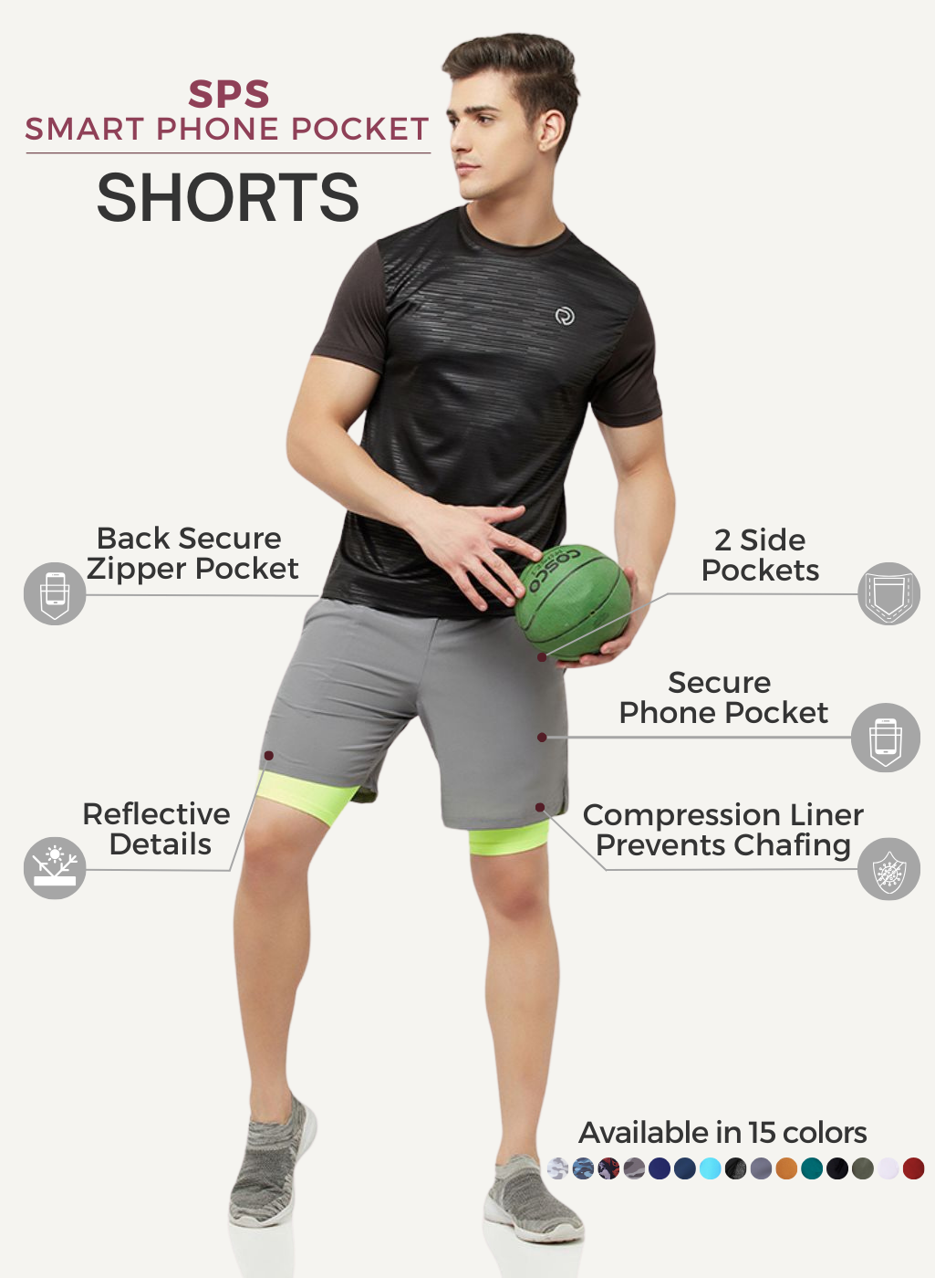 7" 2-in-1 Shorts with Phone Pocket