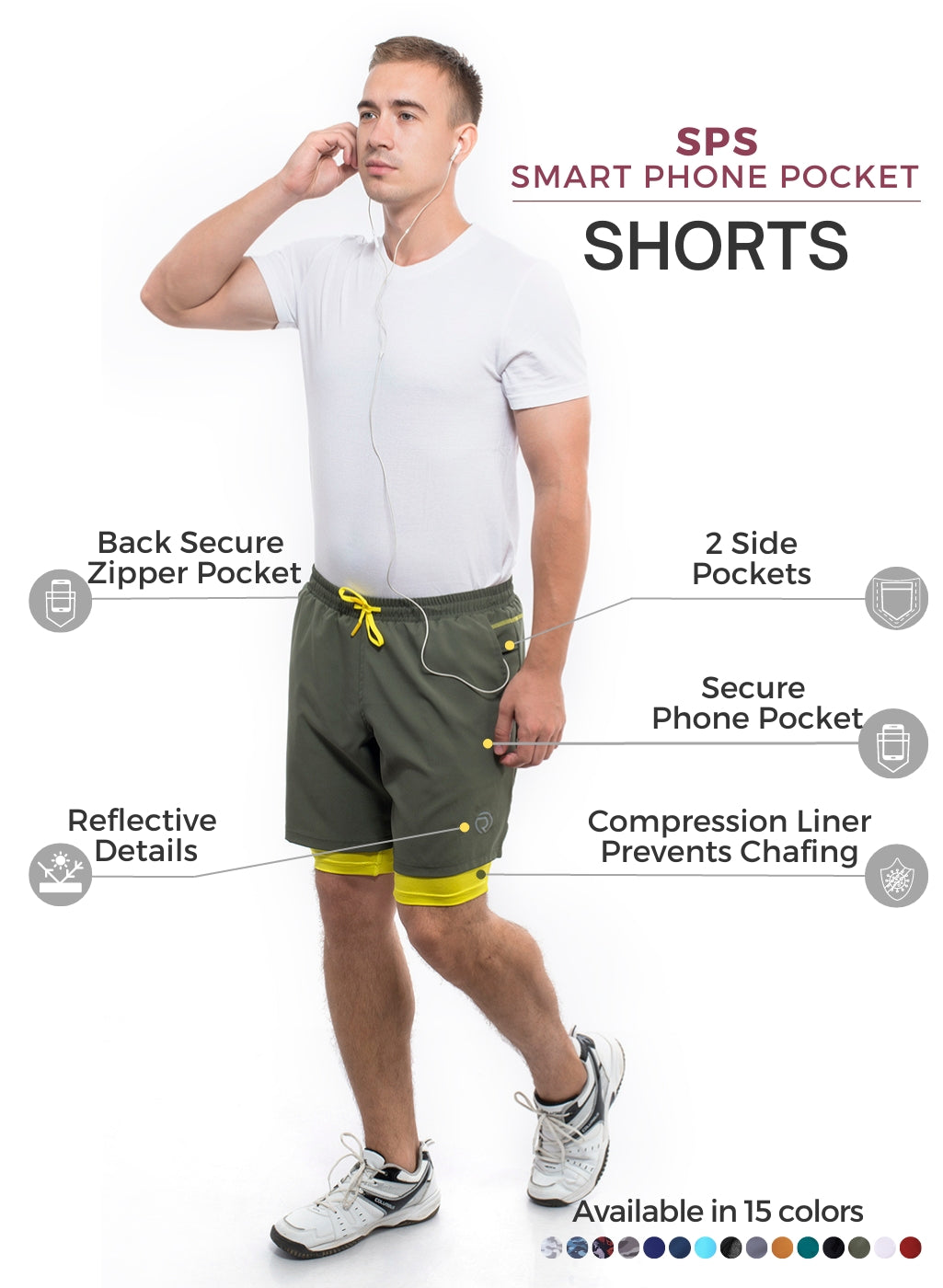 7" 2-in-1 Shorts with Phone Pocket